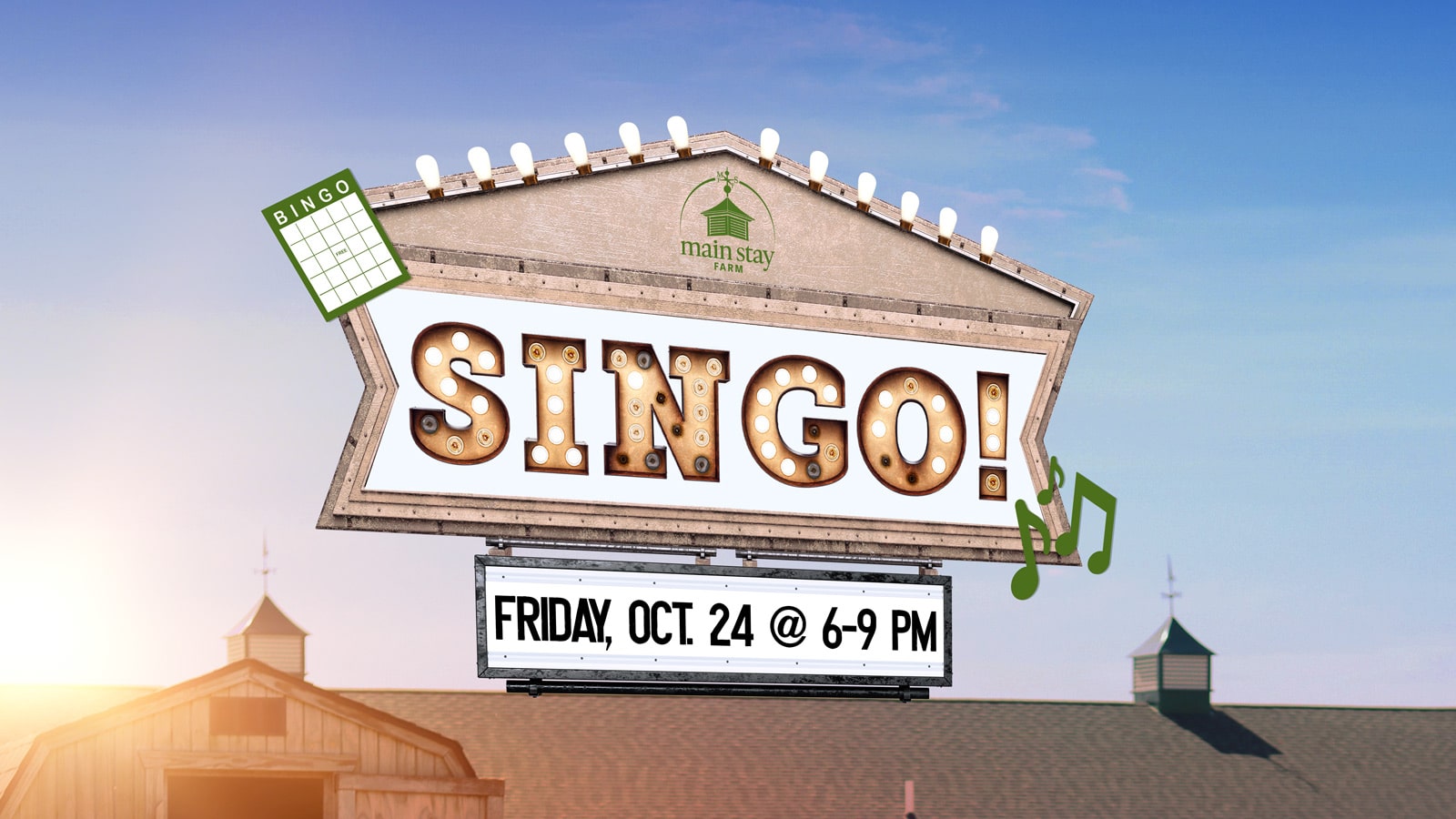 SINGO! Friday, Oct. 24 at 6-9 PM