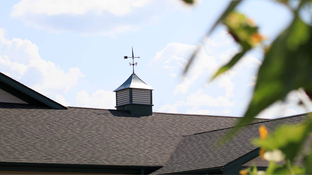 Main Stay Farm's signature farm cupola during the summer time